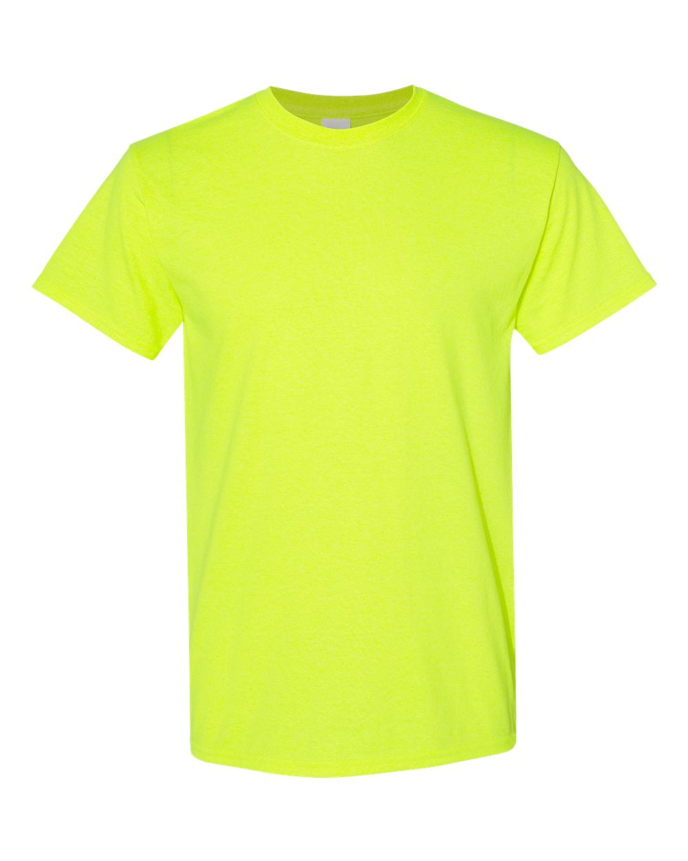 Gildan High Visibility Safety Work Shirts 50 Cotton/50 Polyester Hi Vis T-Shirt for Men Safety Green XL