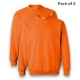 thumbnail image 1 of Gildan High Visibility Work Sweatshirt for Men | Hi Vis Safety Fleece 50/50 Cotton/Polyester Work Reflective Sweater, Safety Orange, Size-2XL Pack 2, 1 of 6