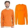 thumbnail image 1 of Gildan Hign Visibility Unisex Safety Cotton Long Sleeve Work T-Shirt, Pack Of 2 (Safety Orange, 2XL), 1 of 9