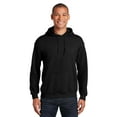 thumbnail image 1 of Gildan Fleece Pullover Hoodie for Men | Heavy Blend Warm Cozy Hooded Sweatshirt for Warmth & Comfort in Black, 8 oz. 50/50 Cotton/Polyester- Size S, 1 of 5
