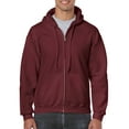 thumbnail image 1 of Gildan HvyBlnd Zip Hood Maroon, 1 of 2