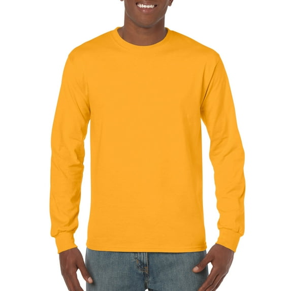 Gildan Hvywt L/S Tee Gold