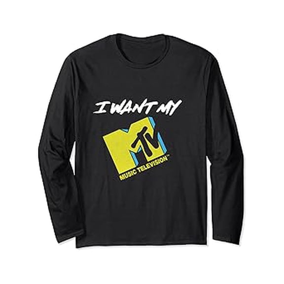 Gildan I Want My Mtv Classic Yellow Logo Long-Sleeve Hot Trending T-Shirt Unisex S To 5Xl