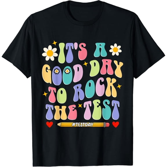 Gildan It's a Good Day to Rock the Test Testing motivation T-Shirt Gift for Men Women Unisex Tee