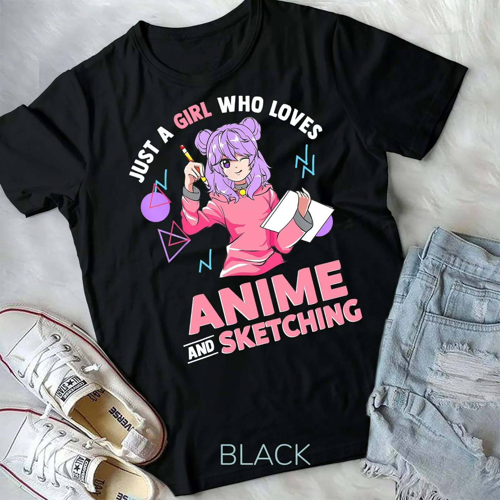 Just A Girl Who Loves Anime & Christmas Unisex Sweatshirt