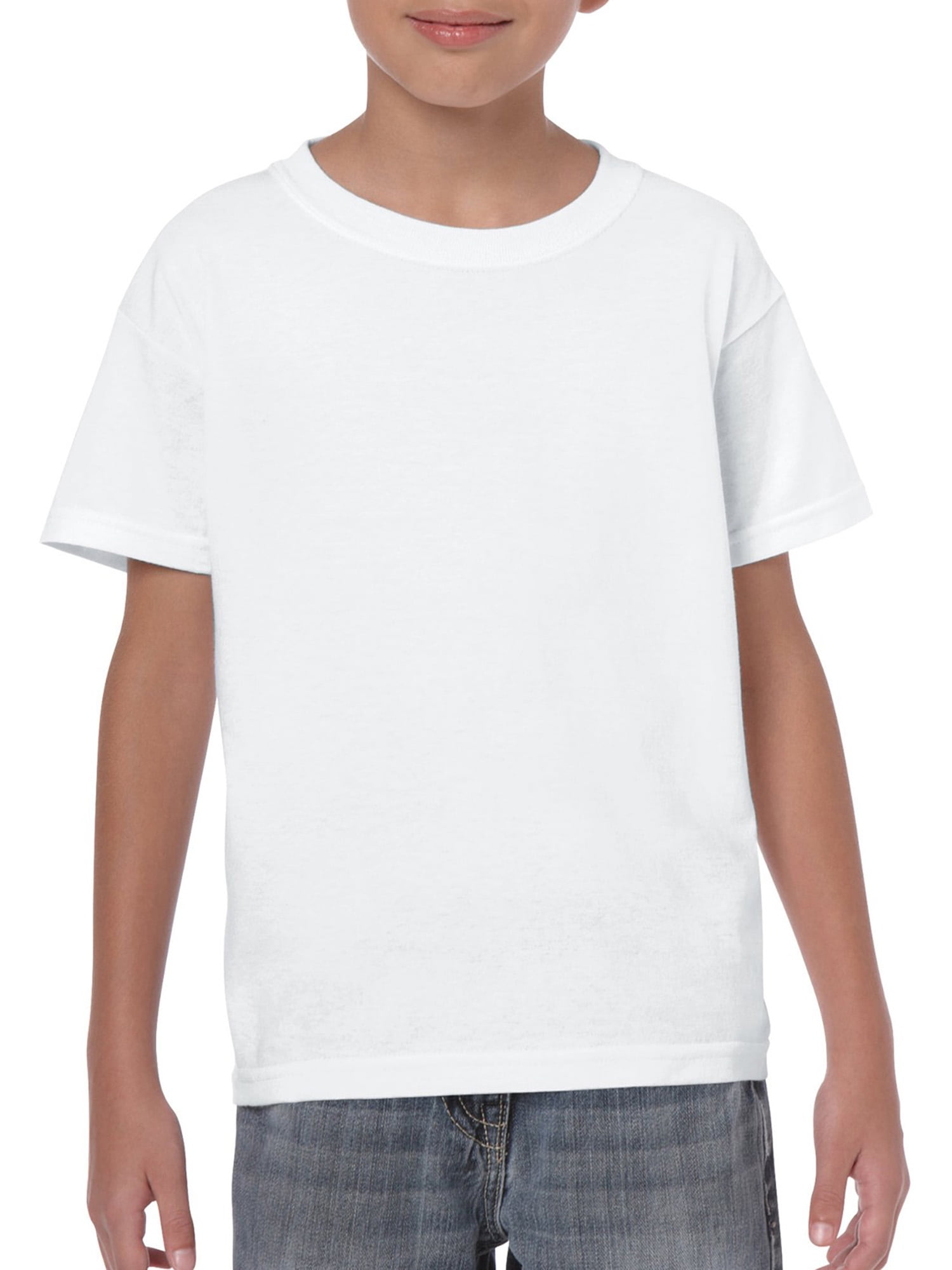 Gildan Children's Crew Tee: Heavy Cotton 50% Polyester