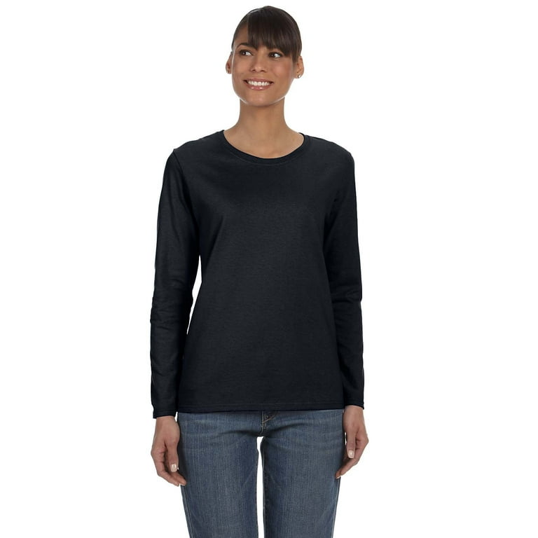 G540L Gildan Ladies' Cotton LS T-Shirt G540L Gildan Ladies' Cotton LS T-Shirt