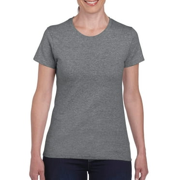 Gildan Ladies Heavy Cotton T-Shirt, 2XL, Graphite Heather