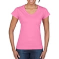 thumbnail image 1 of Gildan Ladies Soft Style Short Sleeve V-Neck T-Shirt, 1 of 5