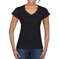 thumbnail image 1 of Gildan Ladies Soft Style Short Sleeve V-Neck T-Shirt, 1 of 5