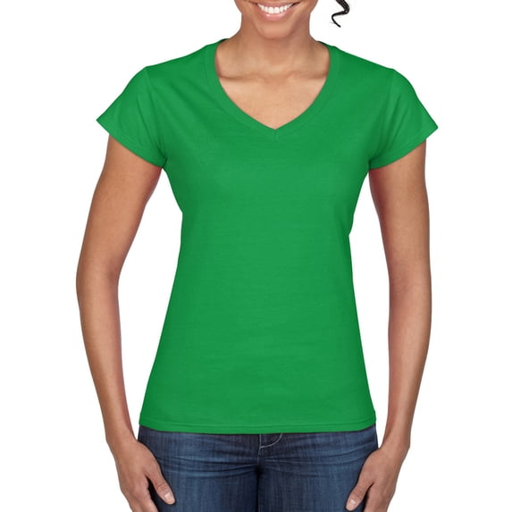 Gildan Ladies Soft Style Short Sleeve V-Neck T-Shirt