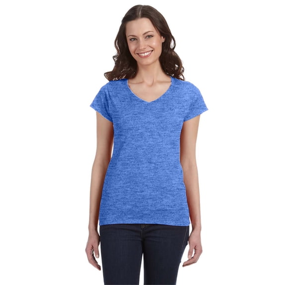 Gildan Ladies' SoftStyle 4.5 oz. Fitted V-Neck T-Shirt - G64VL