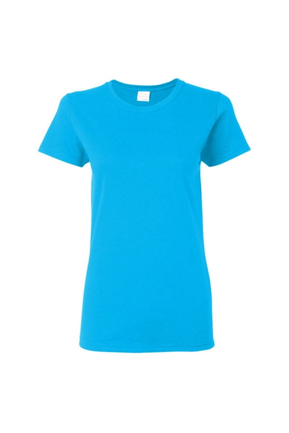 Ladies/Womens Heavy Cotton Missy Fit Short Sleeve T-Shirt