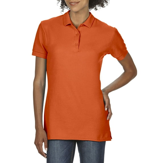 Gildan Lds Cotton Pique Orange