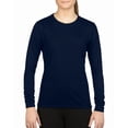thumbnail image 1 of Gildan Lds L/S PerformT Navy, 1 of 2