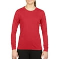thumbnail image 1 of Gildan Lds L/S PerformT Red, 1 of 2