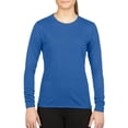 thumbnail image 1 of Gildan Lds L/S PerformT Royal, 1 of 1