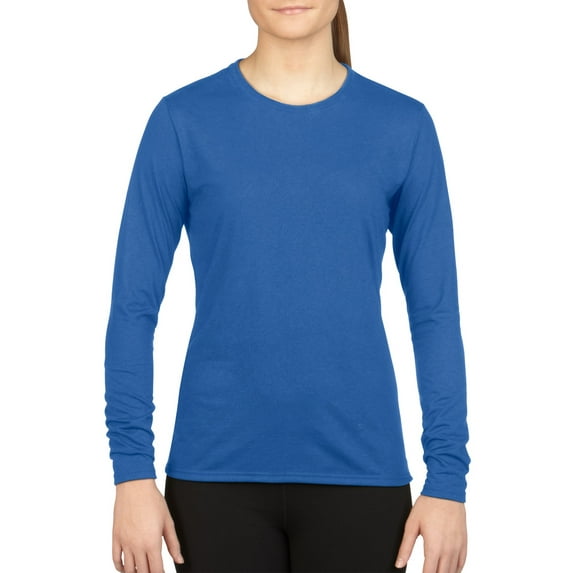 Gildan Lds L/S PerformT Royal