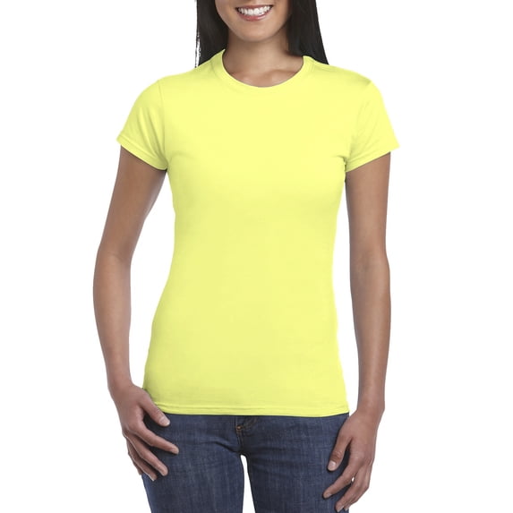 Gildan Lds Softstyle T Cornslk