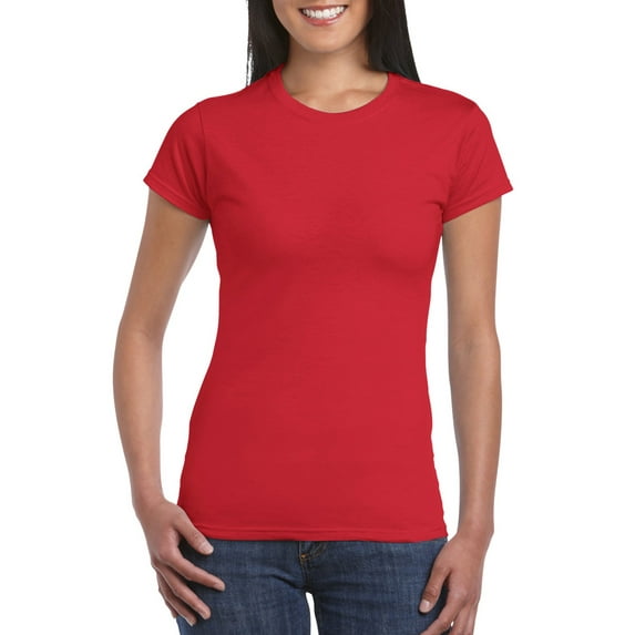 Gildan Lds Softstyle Tee Red