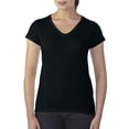 thumbnail image 1 of Gildan Lds V-Neck Tee Black, 1 of 1