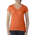 thumbnail image 1 of Gildan Lds V-Neck Tee MarbOrg, 1 of 2