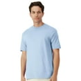 thumbnail image 1 of Gildan Light Cotton Short Sleeve T-Shirt, Modern Classic Fit Crewneck Tee for Men, Light Blue, M, 1 of 5