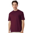 thumbnail image 1 of Gildan Light Cotton Short Sleeve T-Shirt, Modern Classic Fit Crewneck Tee for Men, Maroon, 2XL, 1 of 5