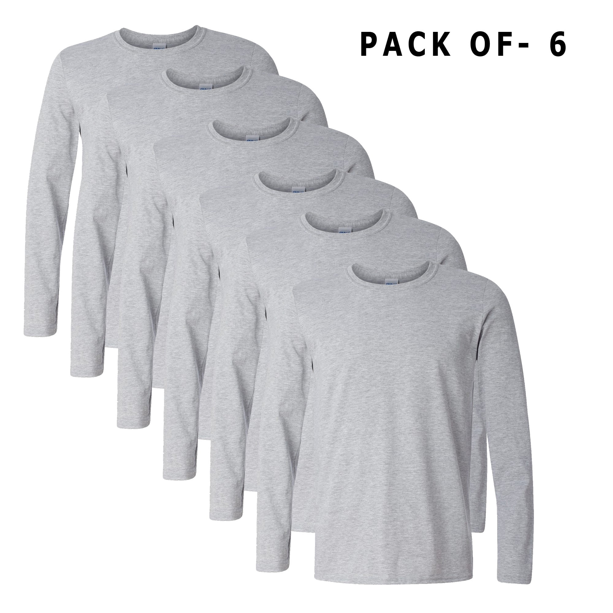 Gildan - Long Sleeve T-Shirt | 4.5 Oz./yd² 90/10 Cotton/polyester | 6 ...