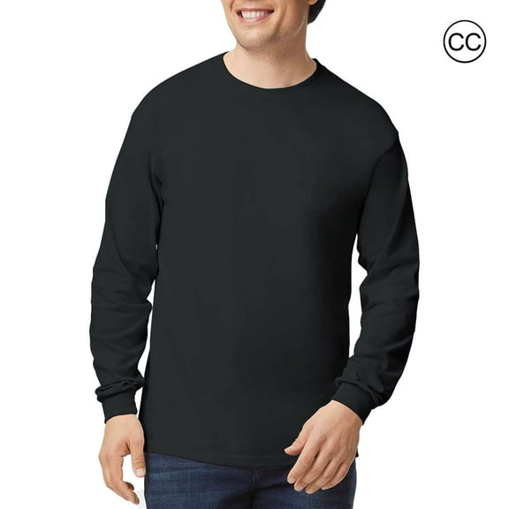 Gildan Long Sleeve T-Shirt for Men, Arts & Crafts, 100% Heavy Cotton Comfortable Tee, Black, S