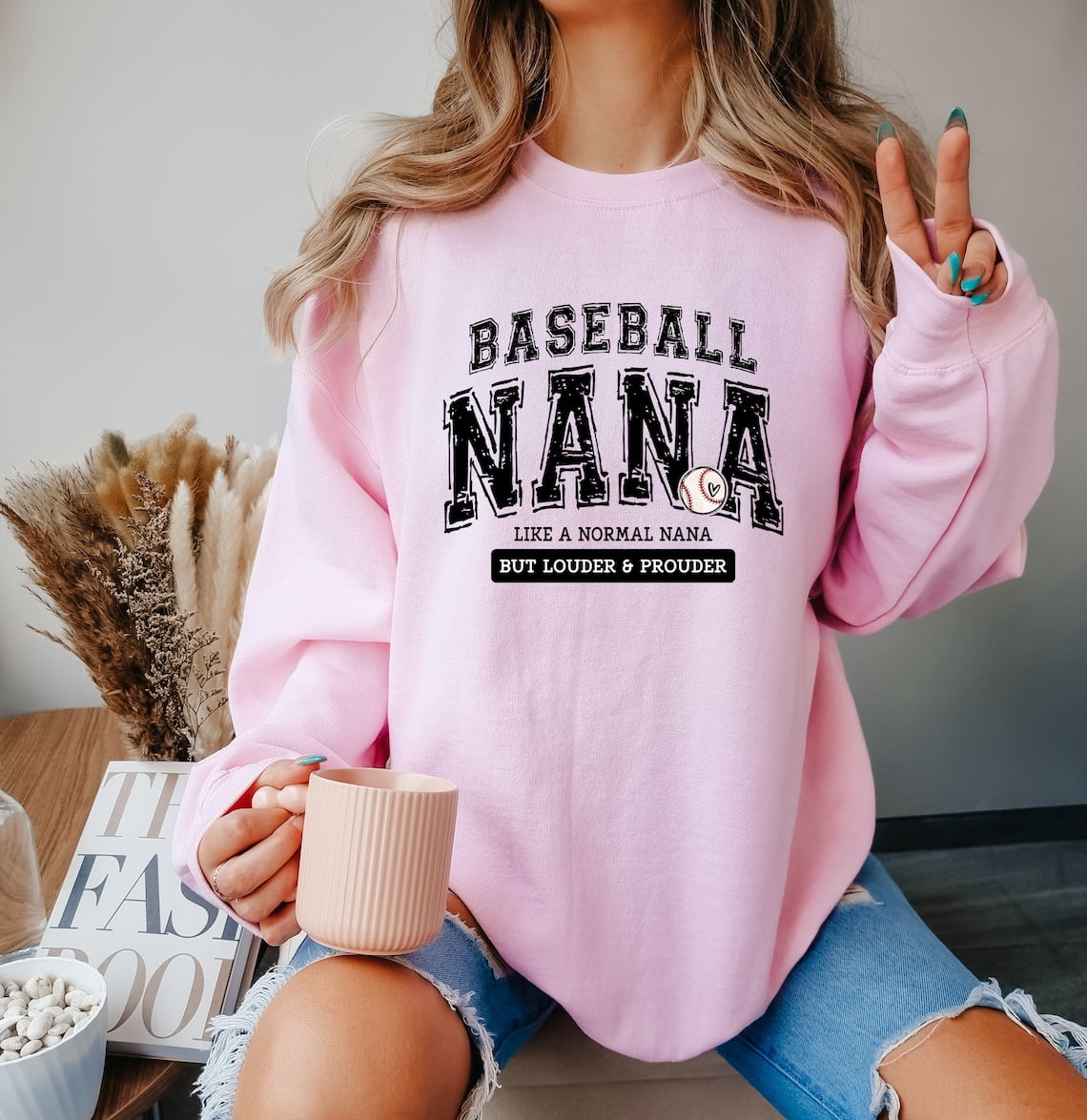 Baseball NANA Tshirt Proud Grandma Mothers Day Birthday Gift
