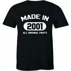 Gildan Made In 2001 All Original Parts 18 Years Of Being 18st Birthday T-shirt