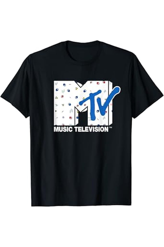 Mademark X Mtv - Retro Abstract Shapes Graphic Logo Hot Trending T-Shirt Unisex S To 5Xl