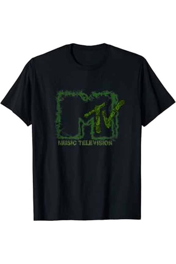 Mademark X Mtv - The Official Mtv Logo With Green Eco Electric Flashes Hot Trending T-Shirt Unisex S To 5Xl