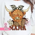 thumbnail image 1 of Gildan Mama Highland Heifer T-SHIRT Stanley Tumbler Belt Bag Cow Glitter Trendy Instant Popular Right Now Prints Top Sellers, 1 of 2