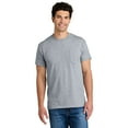 thumbnail image 1 of Gildan Men DryBlend Crewneck Pocket T-Shirt, Short Sleeve Classic Fit Tee, Sport Grey, 2XL, 1 of 6
