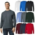 thumbnail image 1 of Gildan Men DryBlend Long Sleeve T-Shirt, Crewneck 50/50 Cotton/Polyester Assorted Color, S, Pack 9, 1 of 5