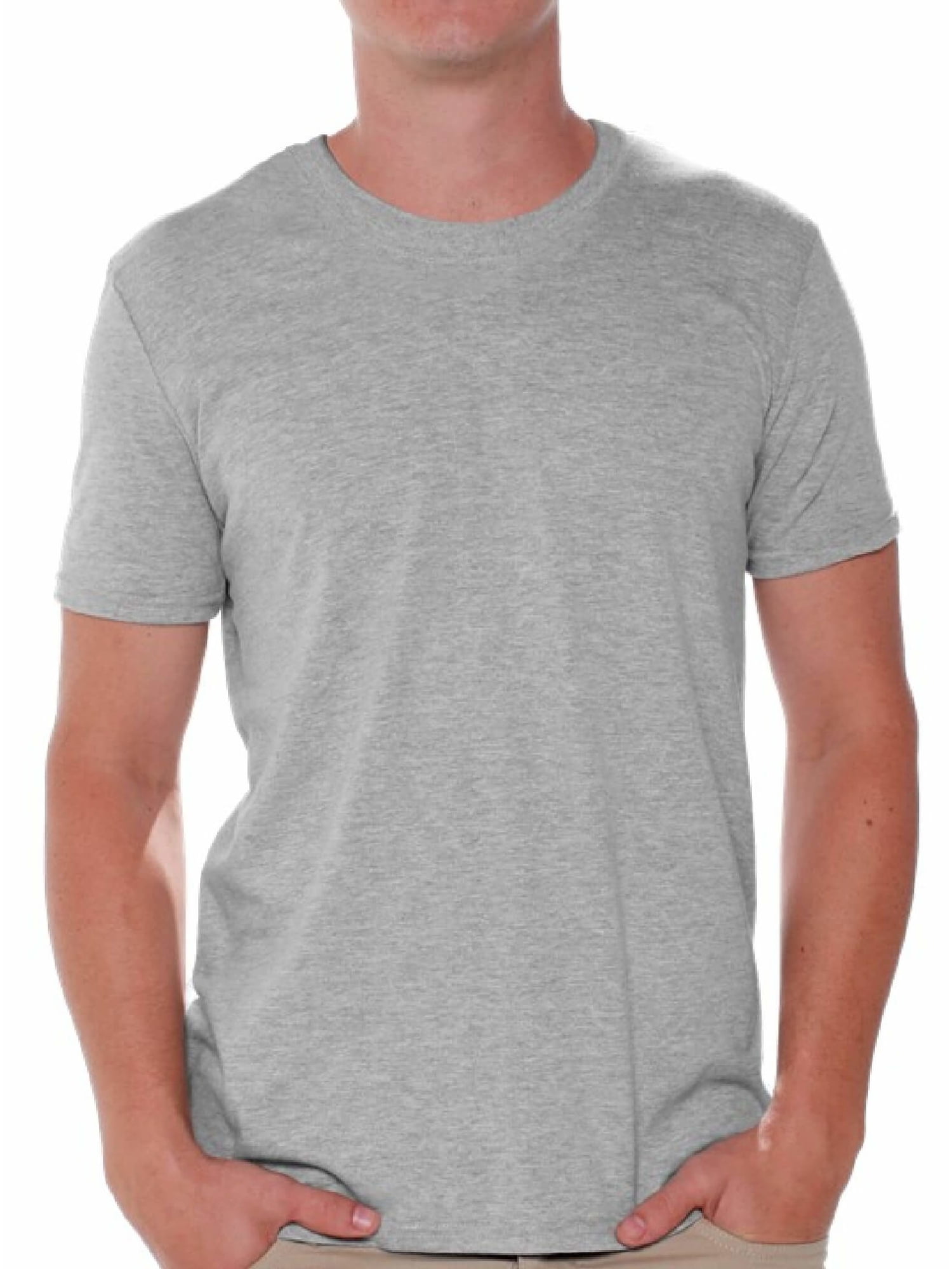 Gildan Men's Grey T-Shirts - Single, Pack of 6 or 12, Casual Gildan Men's Grey T-Shirts - Single, Pack of 6 or 12, Casual