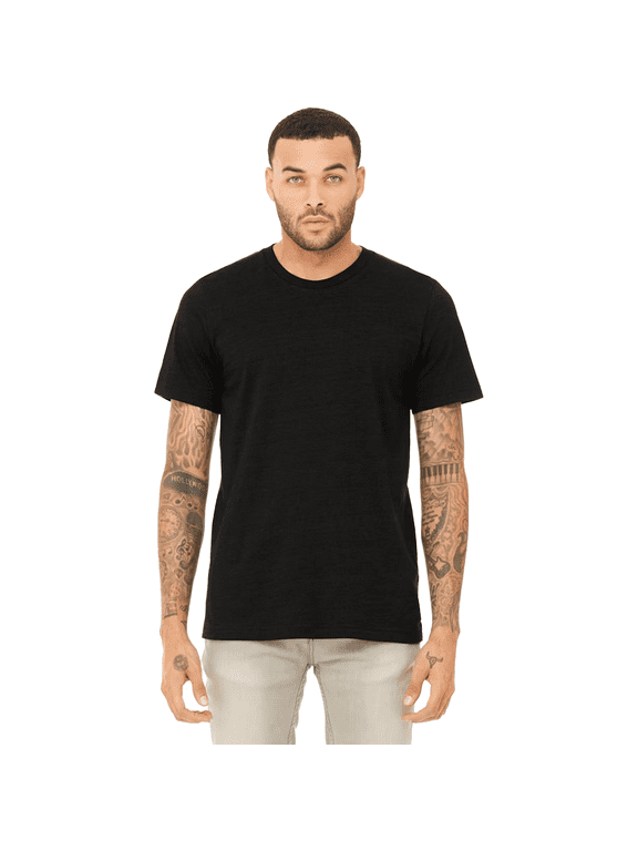 Men Light Cotton T-Shirt, Adult Crewneck Tee, 100% cotton Black Shirt, 2XL