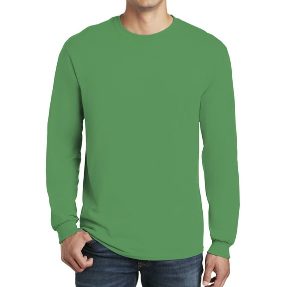 Gildan Men Long Sleeve T-Shirt - Heavy Cotton Men T-Shirts 5400 - Best Classic Mens Long Sleeve Value Shirt
