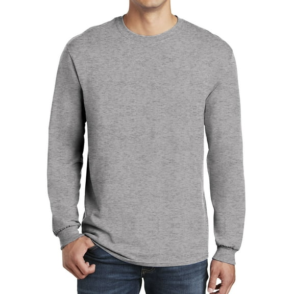 Gildan Men Long Sleeve T-Shirt - Heavy Cotton Men T-Shirts 5400 - Best Classic Mens Long Sleeve Value Shirt
