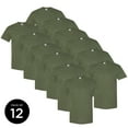 thumbnail image 1 of Gildan Men Military Green T-Shirts Value Pack Shirts for Men - Single OR Pack of 6 OR Pack of 12 Military Shirts for Men Gildan T-shirts for Men T-shirt Casual Shirt Basic Shirts, 1 of 4
