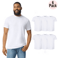 thumbnail image 1 of Gildan Men Softstyle CVC T-Shirt, Short Sleeve Crew Neck Modern Classic Fit Tee, White, XL, 6 Pack, 1 of 6