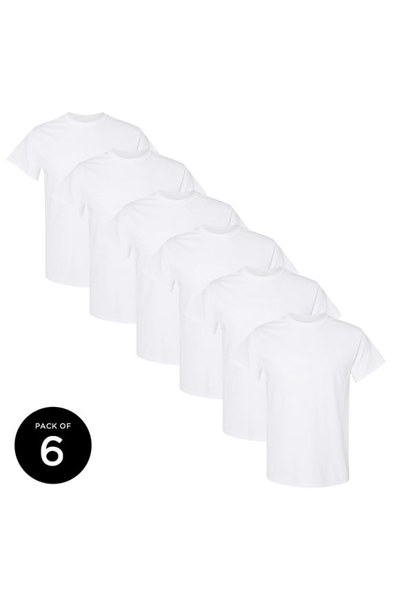 Men T-Shirts Value Pack White Shirts for Men - Single OR Pack of 6 OR Pack of 12 Shirts for Men Gildan T-shirts for Men T-shirt Casual Shirt Basic Shirts