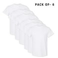 thumbnail image 1 of Gildan Men T-Shirts - White Short Sleeve Tee | 5.3 oz., 100% Heavy Cotton, Crew Neck Tees | Bulk Pack of 6, Size: XL, 1 of 5