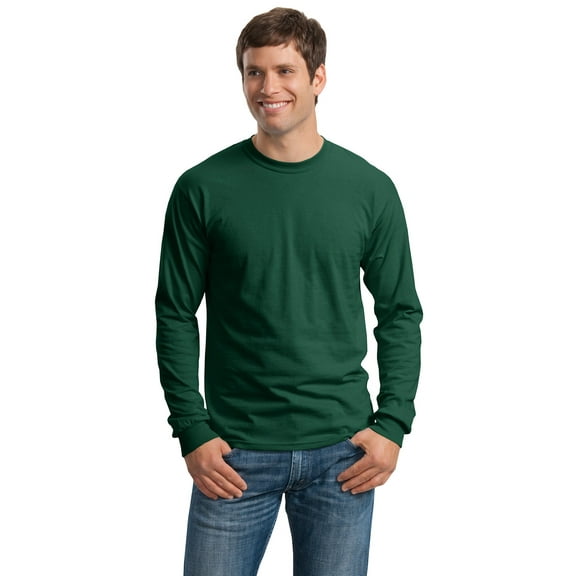 Gildan Men's 100 Percent Cotton Long Sleeve T-Shirt - G2400