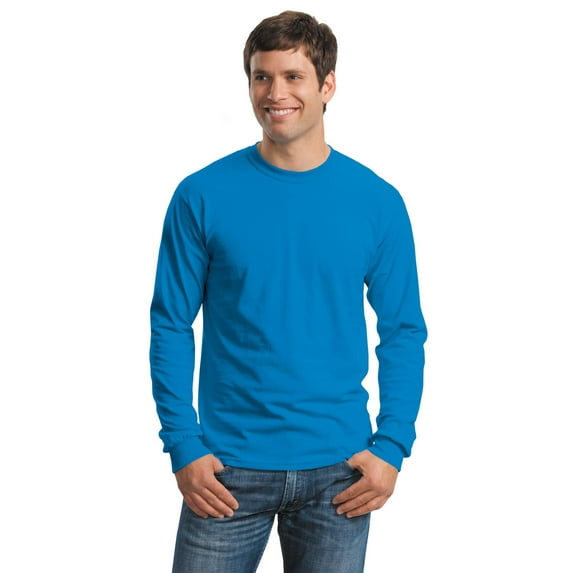 Gildan Men's 100 Percent Cotton Long Sleeve T-Shirt. G2400
