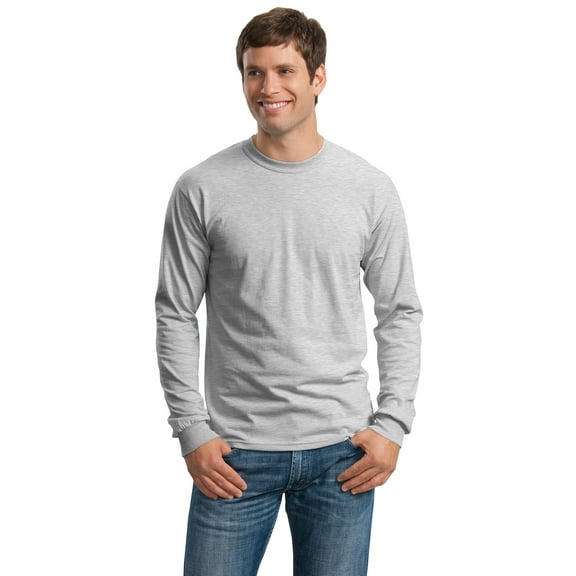 Gildan Men's 100 Percent Cotton Long Sleeve T-Shirt. G2400