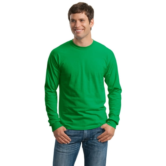 Gildan Men's 100 Percent Cotton Long Sleeve T-Shirt. G2400