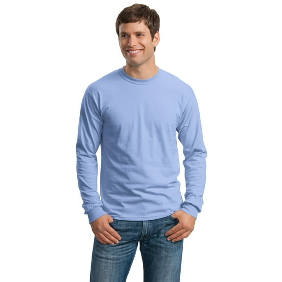 Gildan Men's 100 Percent Cotton Long Sleeve T-Shirt. G2400